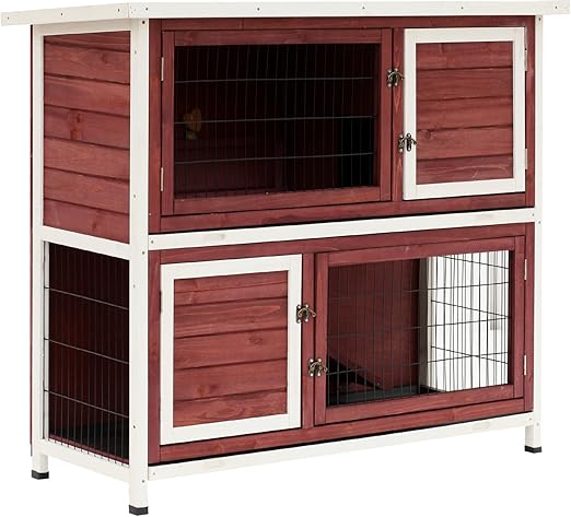 double story rabbit hutch
