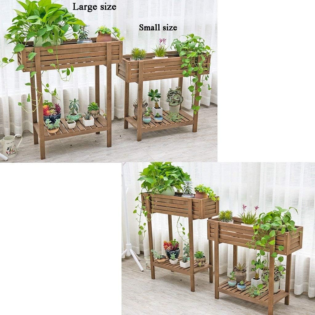Exquisito florero ChenDz Soporte de Flor para balcón, Madera ...
