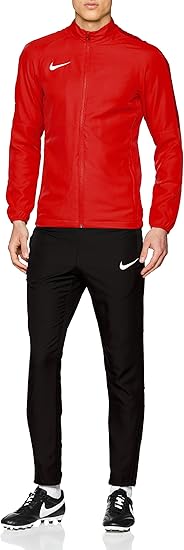 nike academy tracksuit black red