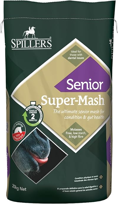 SPILLERS Senior Super-Mash Horse Feed 20kg Soaked Vet Digestible Fibre