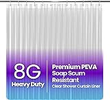 LiBa Bathroom Shower Curtain - Waterproof Plastic
