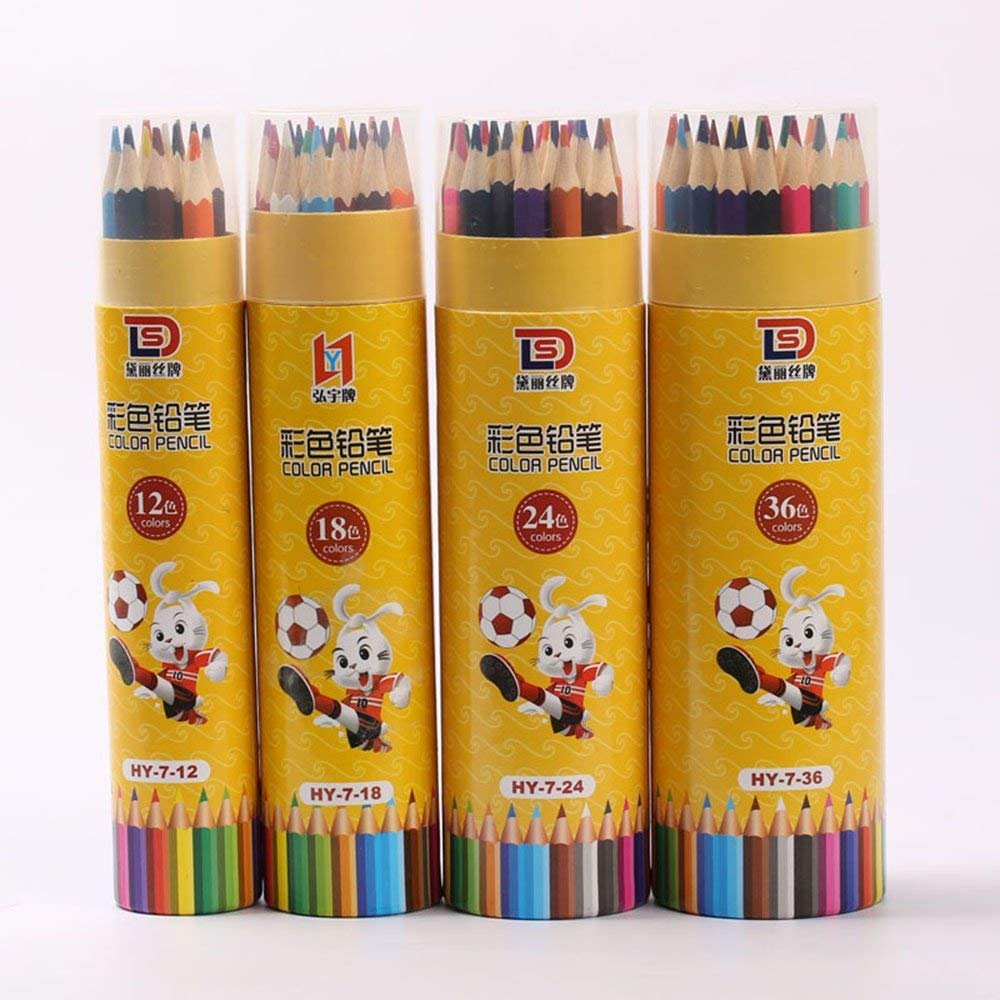 Miss. Sex Oil Wooden Colored Pencils, Soft Series Lead with Vibrant Colors, 24&36-Count for Adult and Kids Colors, Sketch, Art, Drawing, Coloring Books (24)