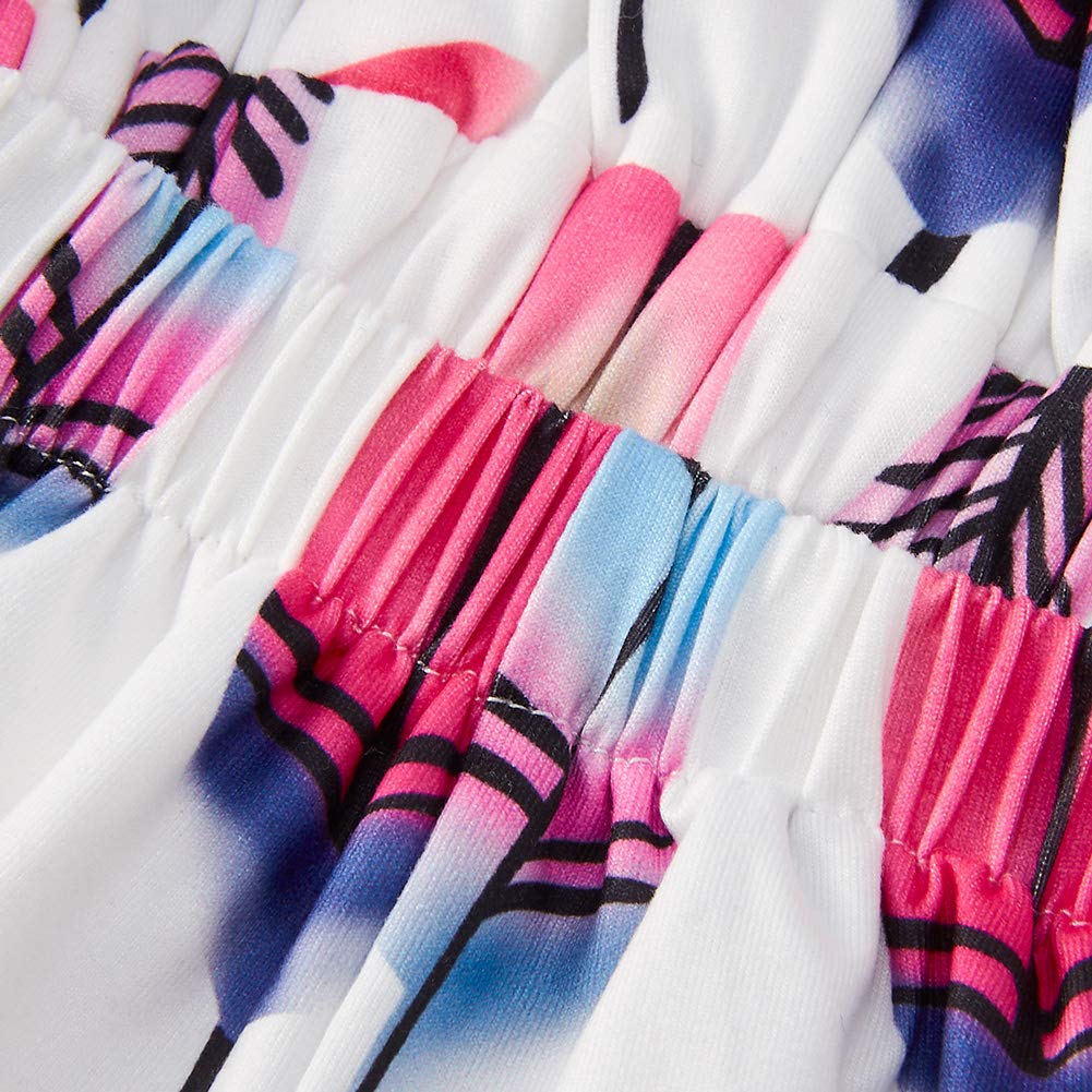 UNICOMIDEA Unisex Baby Jumpsuits Cool Pink Feather One-Pieces Pom Pom Rompers Bright Color Outfit Clothes Sleeveless Bodysuit Play Suits with Headband for 6-12 Months Infant Kids Summer Clothes