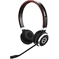 Jabra Evolve 65 UC Wireless Stereo Headset – Includes Link 370 USB Adapter – Bluetooth Headset with Industry-Leading Wireless Performance, Passive Noise Cancellation (Renewed)