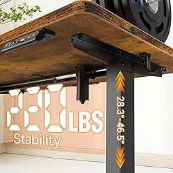 Veken 47.2" Standing Desk, Adjustable Height Office