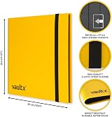 Vault X 12 Pocket Strap Binder 480 Cards Yellow 20 Pages Standard view 2