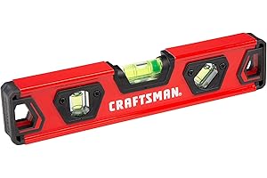 CRAFTSMAN Torpedo Level, 9 Inch, With Shock Absorbing End Caps (CMHT82390)