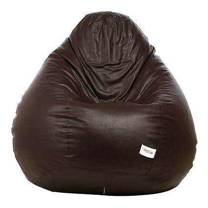 Sattva Classic Bean Bag filled with beans - XXL Size - Brown Colour