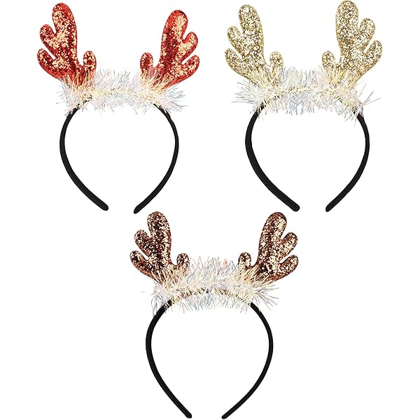 Cute Christmas Headbands Xmas Hair Accessories Reindeer