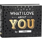 What I Love about You Book - Stocking Stuffers for Men, Women - Fill-in-the-Blank Book for Men, Boyfriend, Husband, Women, Girlfriend, Wife, Him, Her - Couples Gifts for Anniversary, Christmas &amp; More