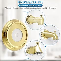 Enhon Metal Tub Spout Cover Ring, Bathroom Faucet