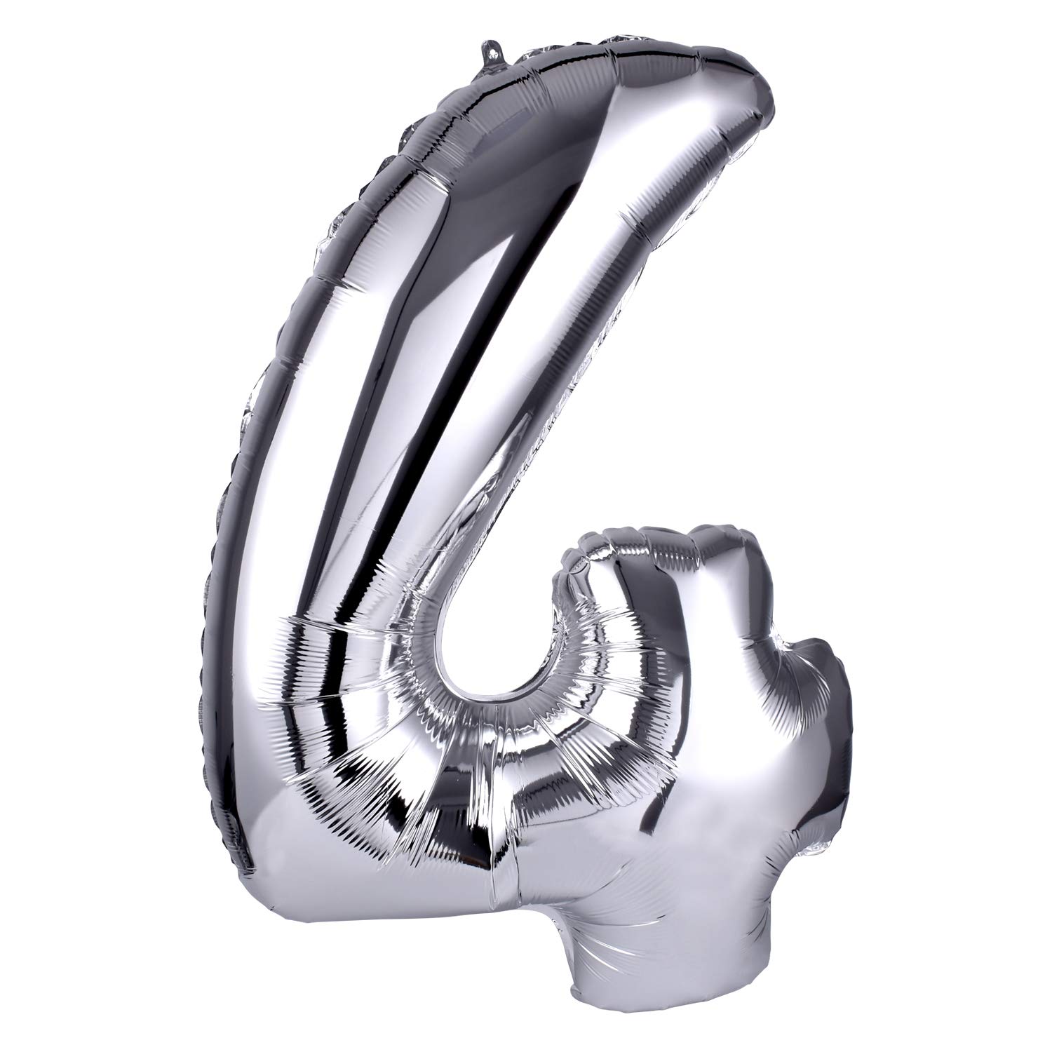YPSelected 40 Inch Silver Large Foil Helium Number Balloon Birthday Wedding Party 0-9 (4)