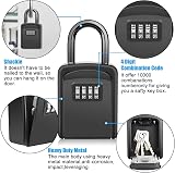 Diyife Key Safe Weatherproof Lock Box 4-Digit Combination Outdoor Key Storage view 3