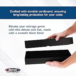 BCW Double Row 2x2 Coin Box | Holds 102 Snaps or