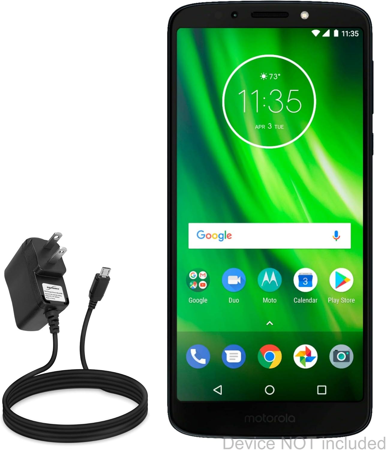 Motorola Moto G6 Play Charger, BoxWave [Wall Charger Direct] Wall Plug Charger for Motorola Moto G6 Play