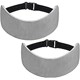 JenPen 2 Sets Headrest Travel Pillow Neck Pillow for Airplane Travel Functional Head Straps Neck Brace for Sleeping on Airplane Car(Gray)