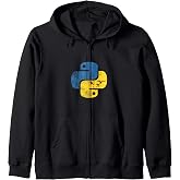 Distressed Python Logo for Engineers Zip Hoodie