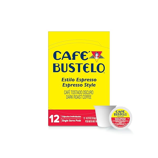 CAFÉ BUSTELO ESPRESSO STYLE DARK ROAST, SINGLE SERVE...