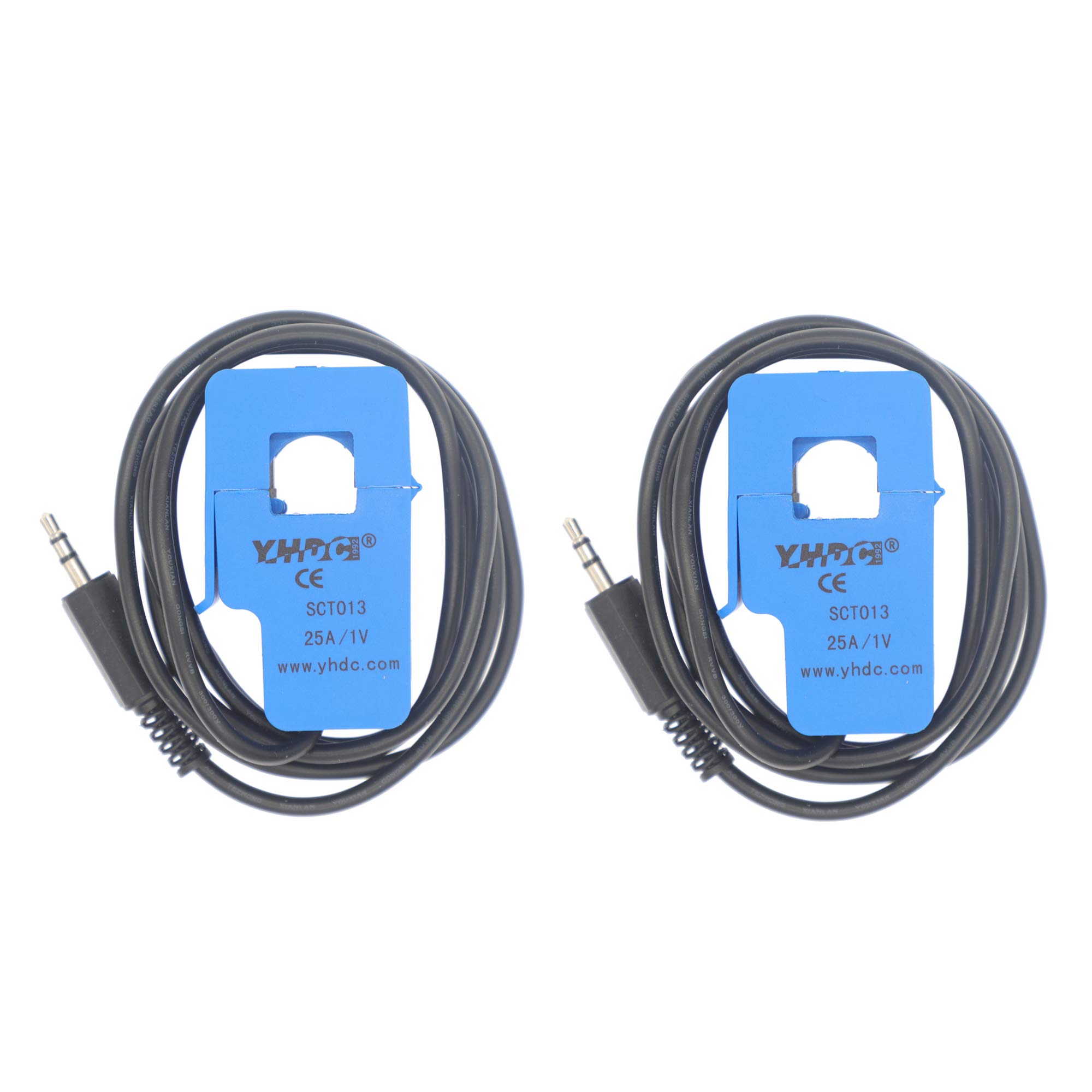 2PCS SCT013-025 25A 1V Non-invasive Split Core Current Transformer Sensor