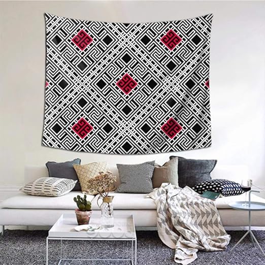 Tapiz De Patio Manders Abstracto Adorno Decoracion De Arte De