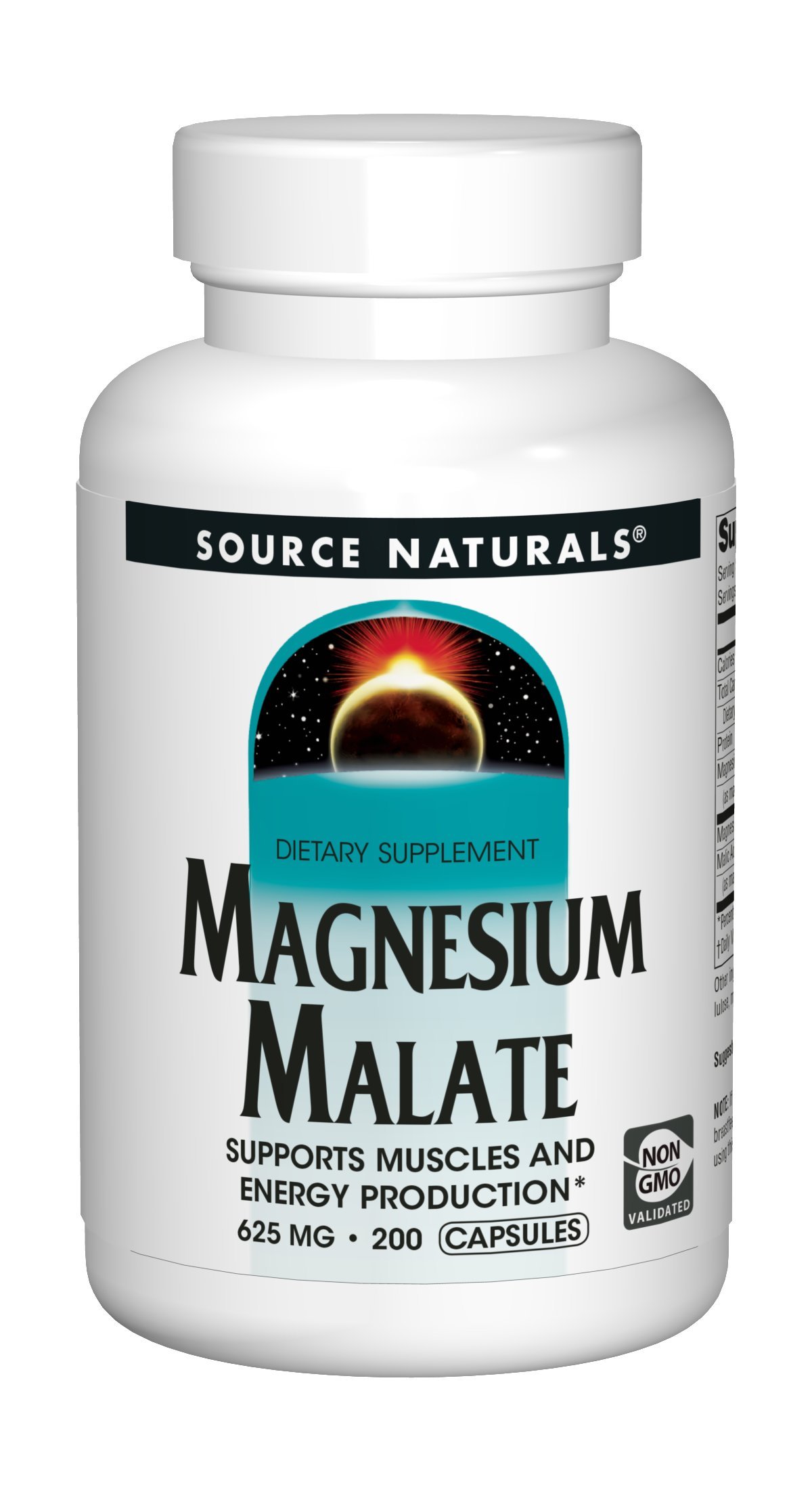 Source Naturals Magnesium Malate 625mg Supplement Essential, Bio
