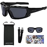 WDP100 Motorcycle Riding Glasses Inner Foam Gasket Goggles with Strap for Powersports UTV Windproof GK20