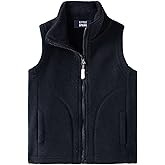 LittleSpring Boys Girls Fleece Vest Sleeveless Jacket Full-Zip Fall Winter Warm Outerwear