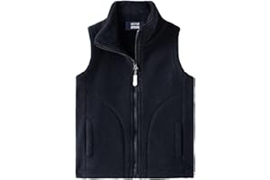 LittleSpring Boys Girls Fleece Vest Sleeveless Jacket Full-Zip Fall Winter Warm Outerwear