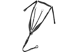 Exion Designer Horse Breastplate/English Breast Collar for Horse | Anatomical Petal-Shape Padding | Adjustable Wither Strap &