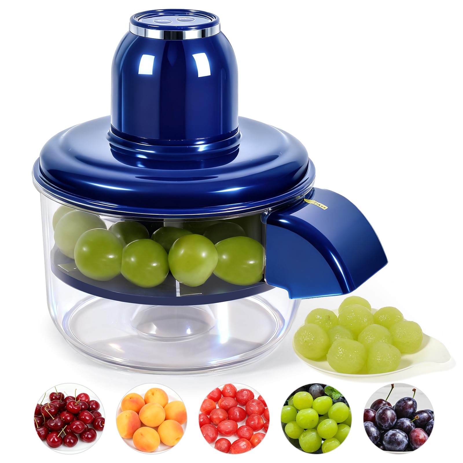 Photo 1 of 3DVASE Electric Grape Peeler Machine, One-Button Automatic Fruit Garlic Peeler Machine, Food-grade Material Suitable For Making Baby Puree And Desserts, USB Rechargeable, Easy To Clean