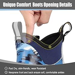 Kalkal Men's Deck Boots, Waterproof Fishing Rain