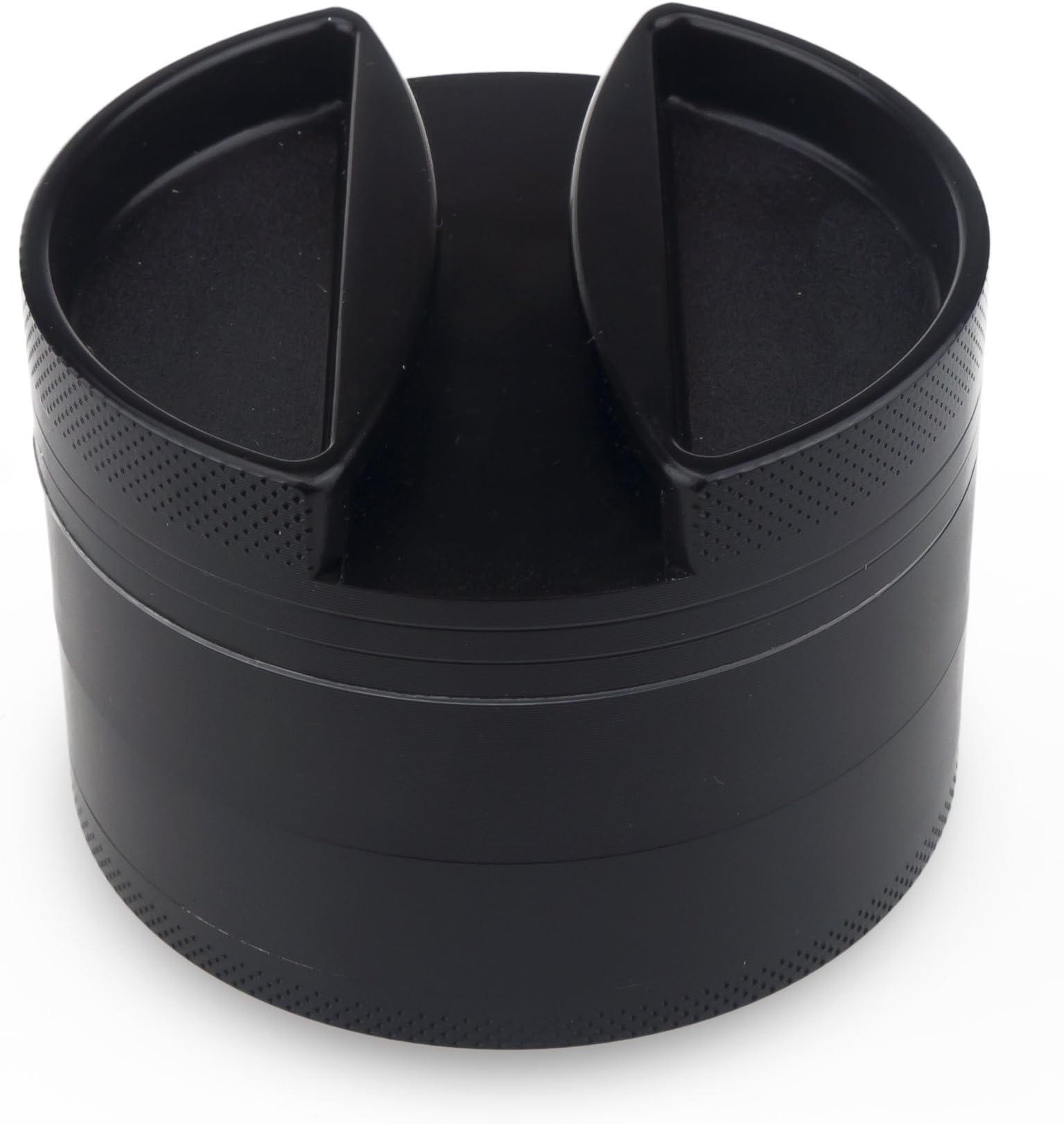 FORMAX®420 Large Grinder 75 mm 4 Pieces Herb Grinder Spice Mill Black