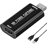 DIGITNOW Audio Video Capture Cards 1080P HDMI to USB 2.0 Record to DSLR Camcorder Action Cam,Computer for Gaming, Streaming, 