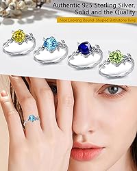 Wasee December Birthstone Ring 925 Sterling Silver