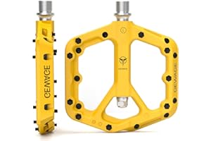 Mountain Bike Pedals - 9/16" Nylon Fiber Bicycle Flat Pedals -Bicycle Platform Pedals for Road Mountain BMX MTB Bike