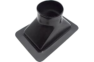 Allstar ALL42140 Black 5-1/2" x 8" Single Hole Centered Plastic Brake Cooling Duct