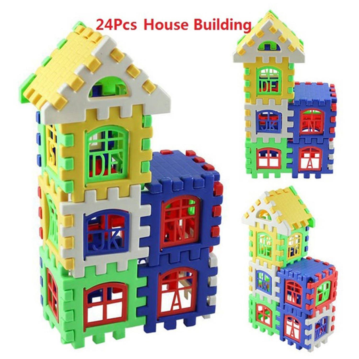 ThinIce 24 PCS Kids Toddlers Building Blocks Educational and Activity Toy for Boys & Girls Above 3 Years Old