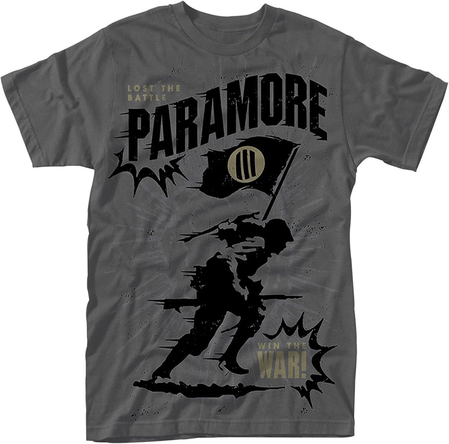 Krissry Mens Paramore Minefield Grey Official Hot Fashion T Shirt