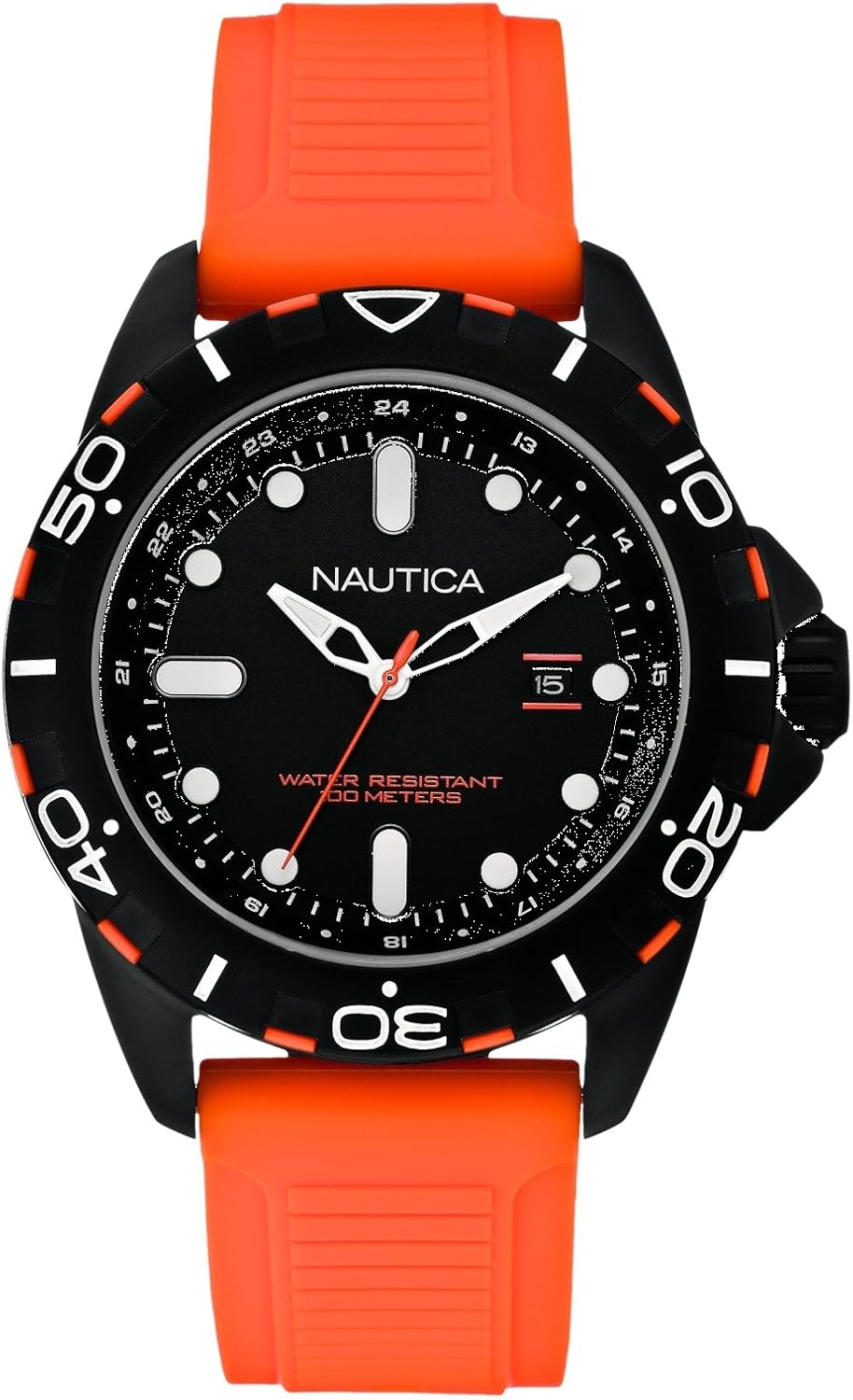 Nautica Men's Quartz Watch A11619G with Rubber Strap Amazon.co.uk Watches