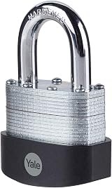 Yale High Security 50mm Laminated Padlock with Hardened Shackle 3 Keys view 6
