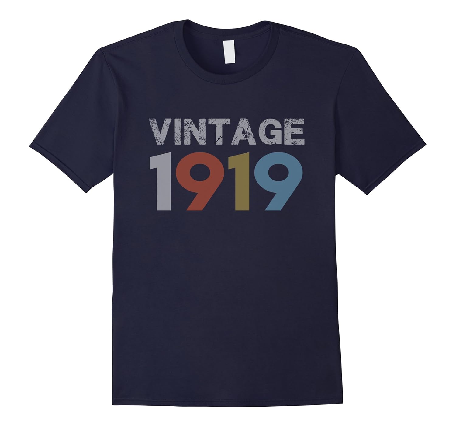 Vintage 1919 98th Birthday Gift For 98 Year Old T-Shirt-ANZ