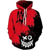 wangstar Graphic Hoodies for Men Sweatshirts Gifts Xmas Rapper Cool Things Novelty Stuff Black Red Pullover Hoodie Adult