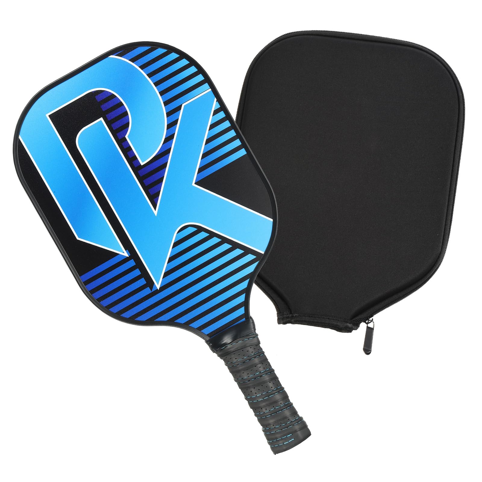 PATIKIL Graphite Pickleball Paddles, USAPA Approved USA Pickleball Paddle, Fiberglass Anti-Slip Sweat-Absorbing Grip with Bag, Blue