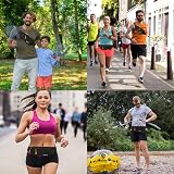 Hongking Bumbag Waist Fanny Pack Running Belt Waterproof 3 Pockets Black view 6
