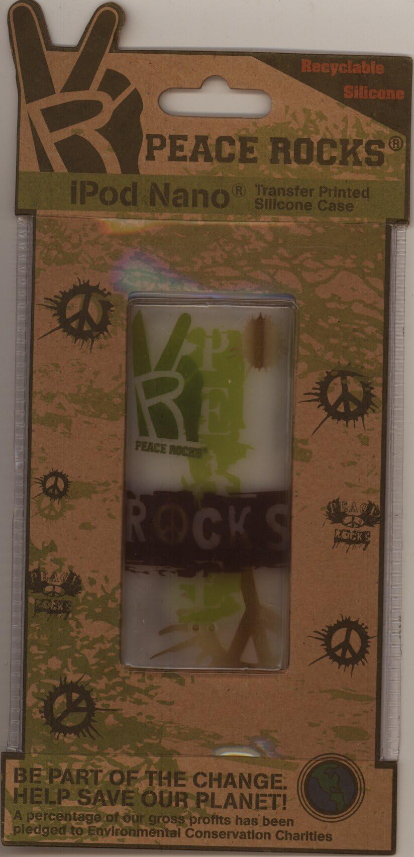 Peace Rocks iPod Nano Transfer Printed Silicone Case