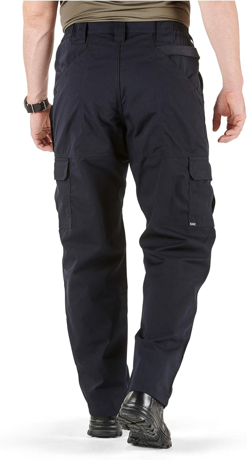 5.11 Tactical Men's Taclite Pro Lightweight Performance Pants, Cargo Pockets, Action Waistband, Dark Navy, 34W x 32L, Style 74273: Clothing
