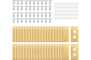 40pcs Gold-Tone Replacement Blades, Stainless Steel Replacement Robotic Lawnmower Blades with Washers and Screws for Mammotio