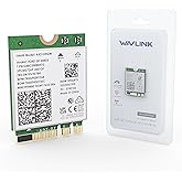 WAVLINK WiFi 6E Wireless Card with Bluetooth 5.3, 2026 Tri-Band AXE5400 NGW Network Card, Intel AX210, Ultra-Low Latency, Support Windows 10/11 (64bit), Linux, M.2/NGFF