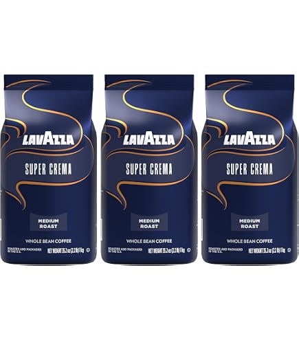 Amazon.com : Lavazza Super Crema Whole Bean Coffee, Medium