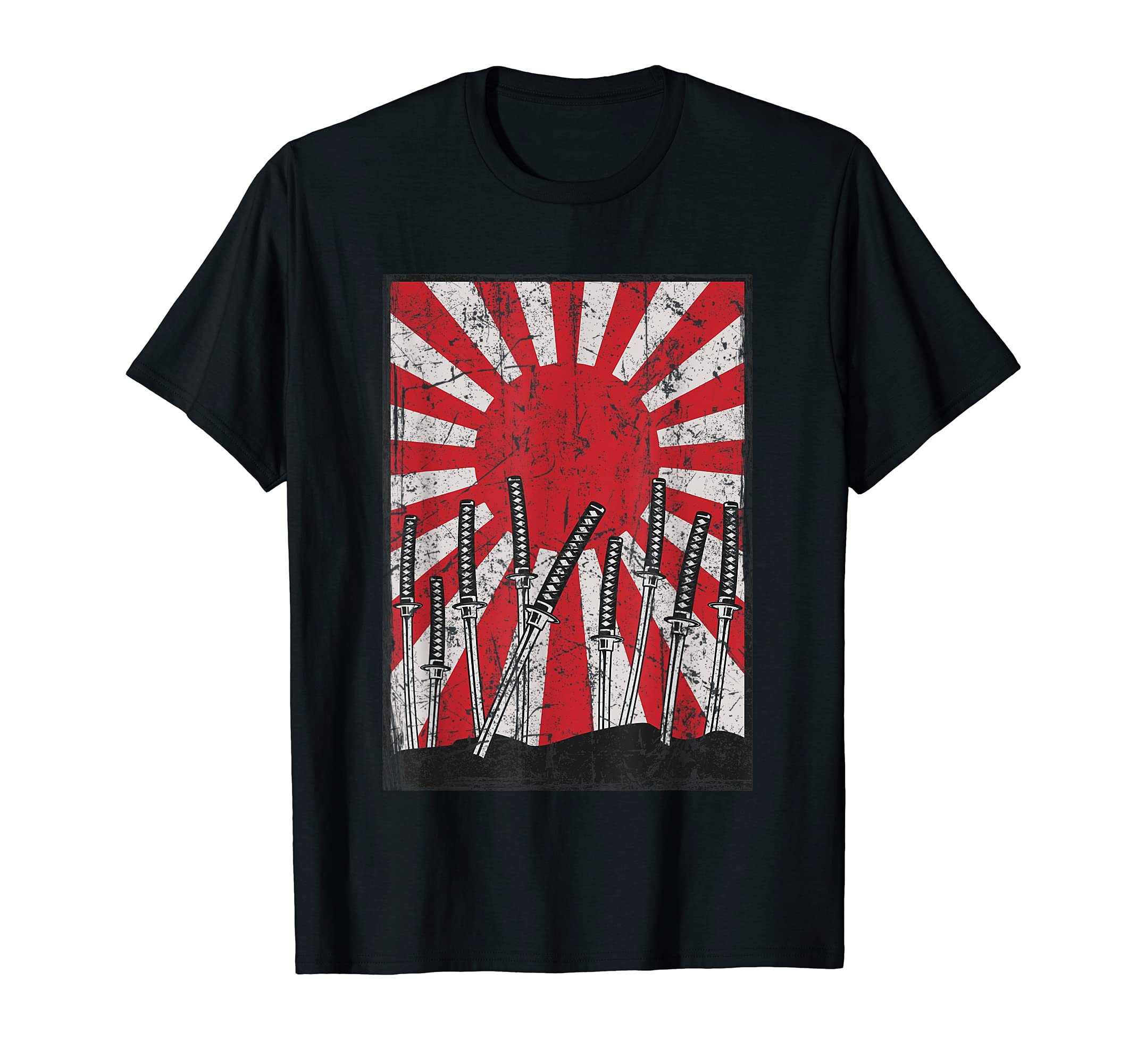 Japanese Swords field of battle samurai warriors T-Shirt